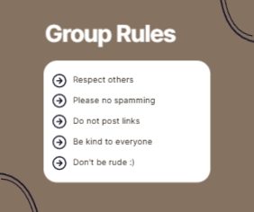 Group Rules
