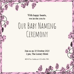 Naming ceremony
