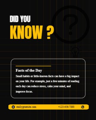 Did you know Facts