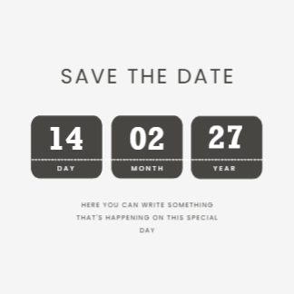 Save the date